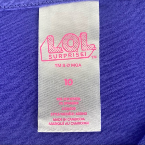 NWT LOL Surprise! 2 Piece Pajama Set - Size 10 - Picture 6 of 11
